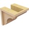 Ekena Millwork 5"W x 5"D x 5"H Wide Bryant Rough Cedar Woodgrain TimberThane Corbel, Primed Tan CORUR05X05X05BRYRCPR - alternate 2